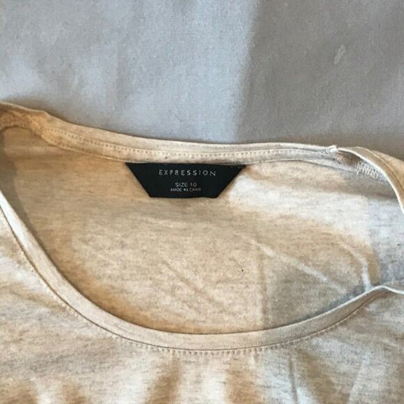 Expression Grey Long Sleeve T-Shirt - Picture 2 of 3